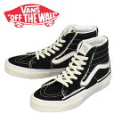 正規取扱店 VANS (ヴァンズ バンズ) VN0005UK6BT Sk8-Hi Reconstruct スケートハイ スニーカー Black/True White VN503