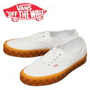 正規取扱店 VANS (ヴァンズ バンズ) VN0A5KRDAVE Authentic オーセンティック スニーカー (Translucent) True White x Orange Sunrise VN450