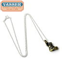 K戵X VASSERiobT[j Biker Boot Pendant Brass w/Silver Ball Chain(oCJ[u[cy_g uX)