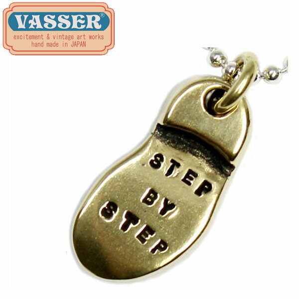 K戵X VASSER(obT[)Soul Words Pendant Brass(\E[Yy_guX) w/Chain [STEP BY STEP]