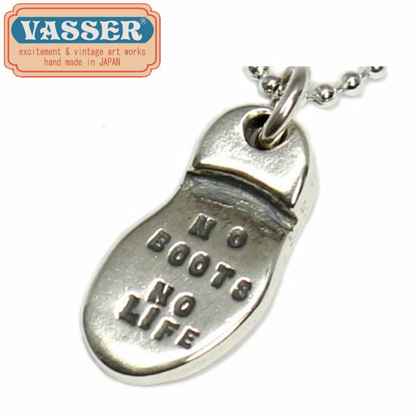正規取扱店 VASSER(バッサー)Soul Words Pendant Silver(ソウルワーズペンダントシルバー) w/Chain [NO BOOTS NO LIFE]