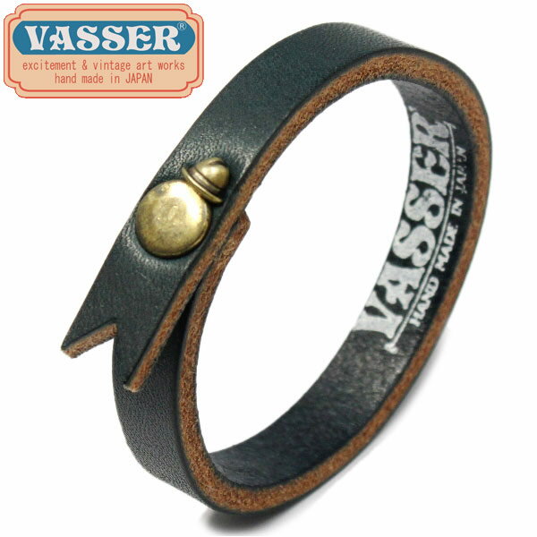 K戵X VASSER(obT[)Hat Boy Leather Bracelet Navy(nbg{[CU[uXbglCr[)
