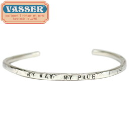 正規取扱店 VASSER(バッサー)My Way My Pace Silver Bangle(マイウェイマイペースシルバーバングル)