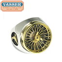 K戵X VASSER(obT[)Wire Wheel Ring Silver~Brass(C[zC[OVo[~uX)