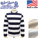 sale セール 正規取扱店 Velva Sheen (ベルバシーン) 161738W Wide Border L/S T-shirt ワイドボーダー 長袖Tシャツ アメリカ製 VLVS011