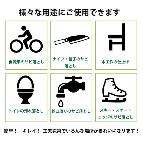 万能サビ落とし　サビトール[10個入]自転車のサビ落とし包丁/ハサミ等のサビ落としトイレ・キッチン・水道等の汚れ落としガスコンロ　茶渋　砥石【送料無料で発送します！】タイルメント製　サビ落とし　さびとーる 2