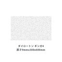 ロックウール吸音材 天井板 ダイロートン ギンガ4厚さ9mmx300mmx600mm(18枚入)TK4301-S 消臭機能付き天井吸音材