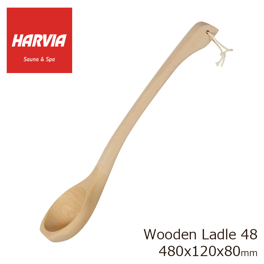 HARVIA WOODEN LADLE 48cm ЂႭ [h ؐ nrA ANZT[ ETEi E@ Ki 