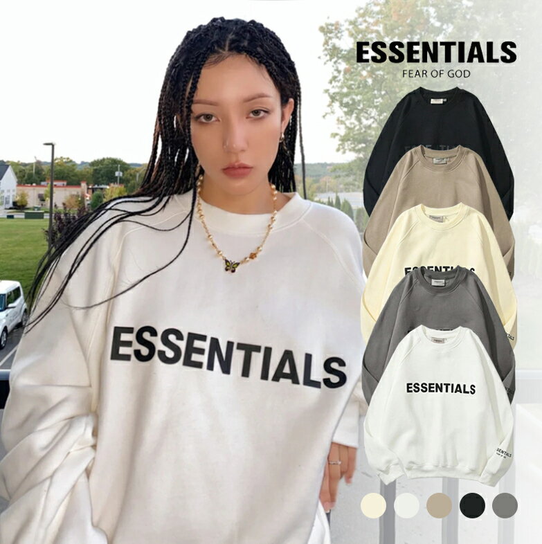 「スーパーDEAL」ESSENTIALS エッセンシャルズ パーカー クルーネック 丸首 プルオーバー シャツ 人気 プルオーバー 長袖 おしゃれ メンズ レディース カジュアル かっこいい