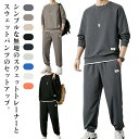 長ズボン ロングパンツ 送料無料 柔らかく軽い パジャマ メンズ 上下セット 春 カットソー セットアップ トレーナー 秋 上下セット スウェット tシャツ 送...