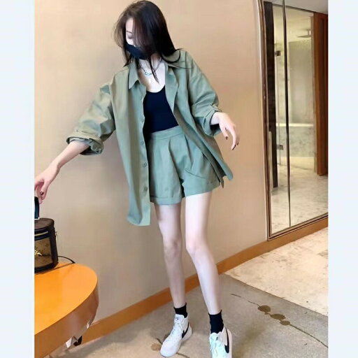 シャツ+ ショートパンツ 2点セット アウター レディーストップス レディースセットアップ ツーピース 上下セット 春夏 カジュアル シンプル おしゃれ お洒落 ゆったり 夏 可愛い 薄手 セットアップ 韓国風 通勤 ブラック 黒 グリーン オレンジ M L XL SLSB003 シャツ+ ショートパンツ 2点セット アウター レディーストップス レディースセットアップ ツーピース 上下セット 春夏 カジュアル シンプル おしゃれ お洒落 ゆったり 夏 可愛い 薄手 セットアップ 韓国風 通勤 ブラック 黒 グリーン オレンジ M L XL SLSB003