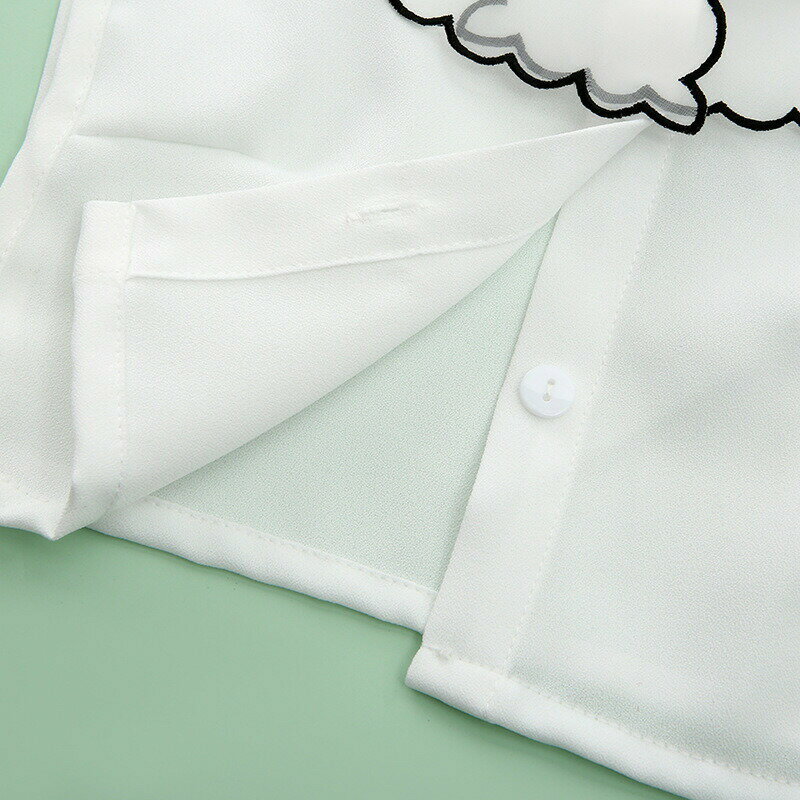全店2点5%OFF【送料無料】つけ襟 付け襟 レディース 女性 ファッション雑貨 シフォン 透け感 ティア?ド ビックカラー 重ね着風 ブラウス風 インナータイプ ホワイト シック フォーマル シンプル かわいい キュート フェミニン ガーリー