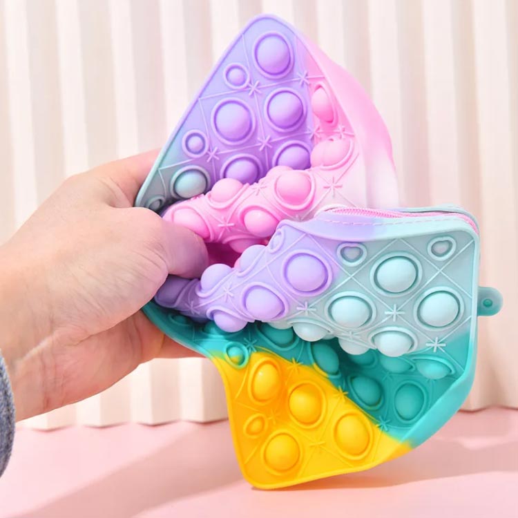 全店2点5%OFF【送料無料】スクイーズ カラフル バブル ポップ プッシュ ストレス解消グッズ ショルダーバッグ 知育 サッチェルバッグ サッチェルバッグ