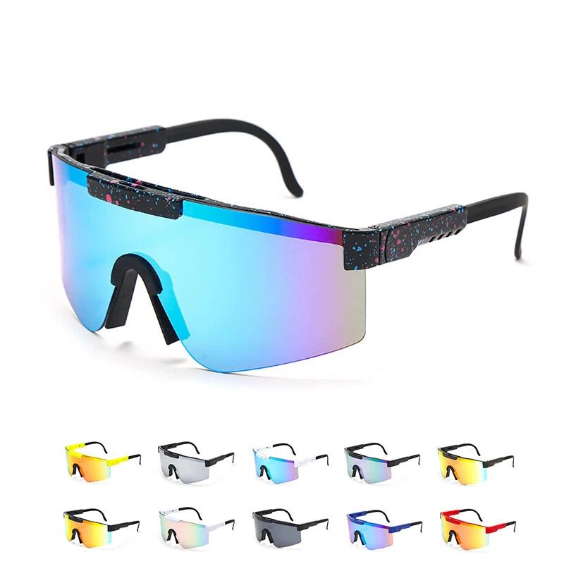 全店2点5%OFF【送料無料】スポーツサングラス 偏光サングラス ゴーグル 偏光レンズ メンズ レディース UV400 超軽量 紫外線防止 大きいレンズ 自転車
