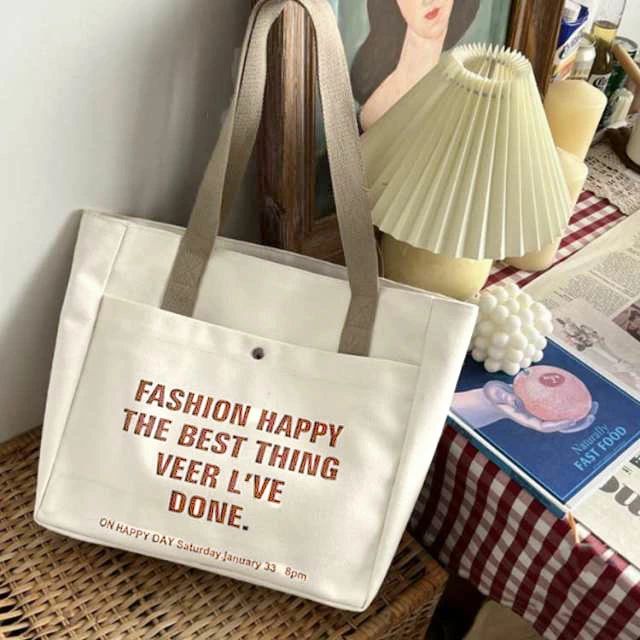 全店2点5%OFF【送料無料】かわいい 軽い 大人 大きい 帆布 おしゃれ A4 大きめ 肩掛け シンプル 大容量 通勤 トートバッグ 通学 キャンバス トートバッグ