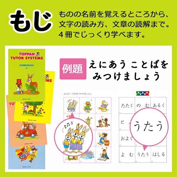 遊び感覚で学べる知育教材 チューターシステム テキスト1「文字・数・知恵」 【教具キットは別売】 ラッピング不可 ネコポス対応品 2