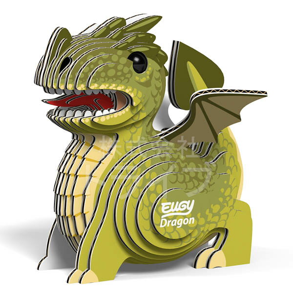紙製3Dクラフト EUGY 24 ドラゴン ネコポス対応品 514262