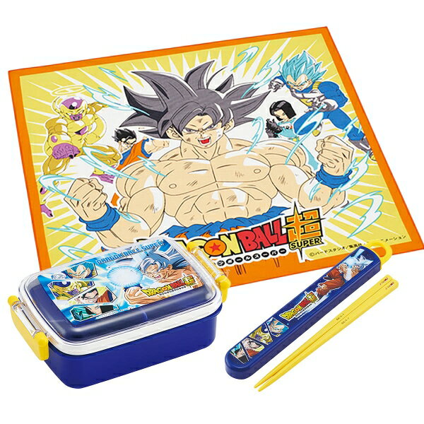 ドラゴンボール超 抗菌 角型お弁当箱 450ml 箸＆箸箱 ランチクロスセットのサムネイル