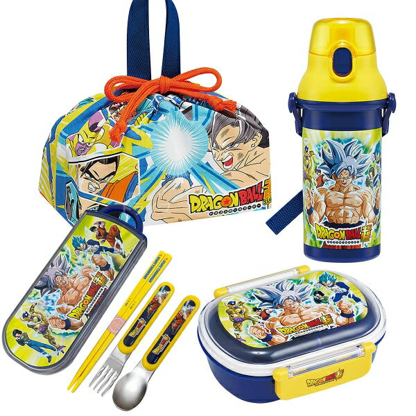 ドラゴンボール超 お買得4点セット 抗菌 お弁当箱 中子付 360ml トリオ 巾着 プラ水筒のサムネイル