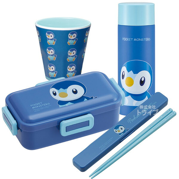 ポケモン ポッチャマ お買得4点セット 4点ロックお弁当箱 箸＆箸箱 タンブラー 水筒のサムネイル