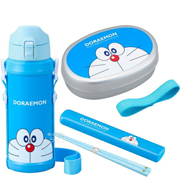 ドラえもん アルミお弁当箱 350ml 箸＆箸箱 水筒 600ml セット(3.0)