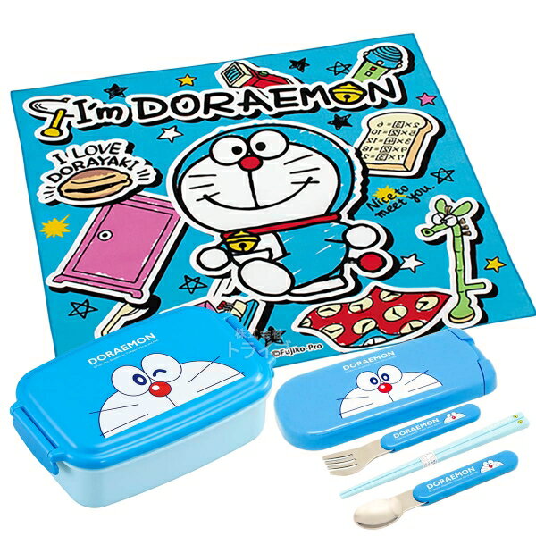 ドラえもん 角型お弁当箱 500ml トリオ ランチクロス セット