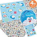 ドラえもん コップ袋 巾着袋 ランチクロス 大判ランチョンマット 布もの 4点セット ネコポス対応品(3)