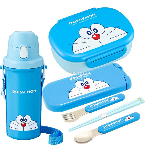 ドラえもん 小判型お弁当箱 360ml トリオ プラ水筒 600ml セット