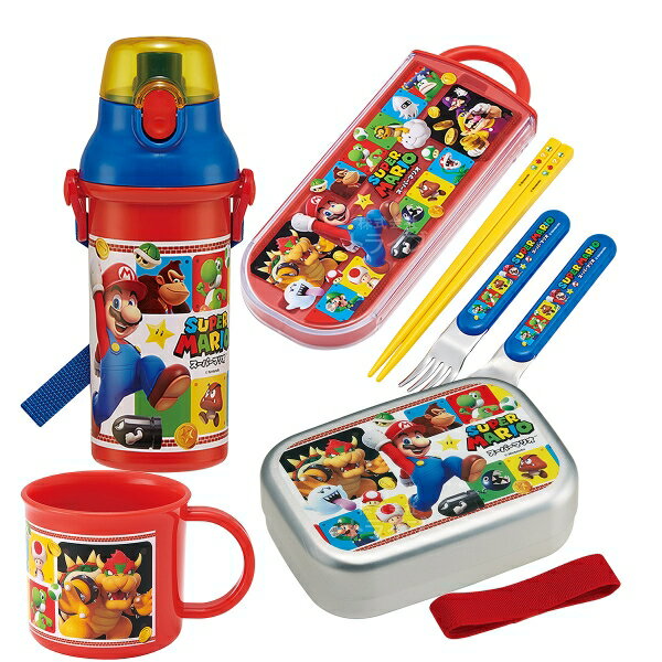 Other - スーパーマリオ お買得4点セット アルミお弁当箱 370ml トリオ コップ プラ水筒