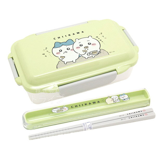 ちいかわ4点ロック お弁当箱 500ml 箸＆箸箱 セット グリーンのサムネイル