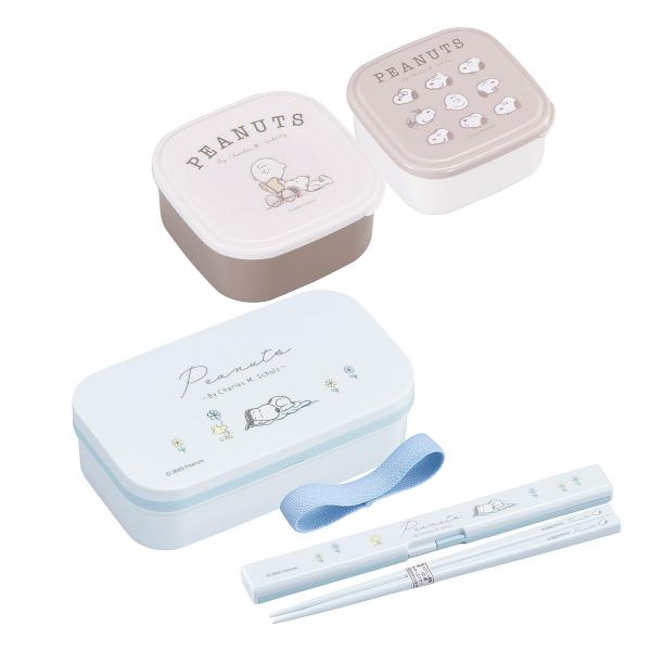 スヌーピーブルー箸付きお弁当箱50...