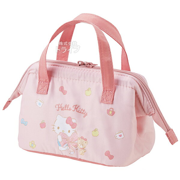 [特価20％OFF]ハローキティ ビッグリボン 子供用 がま口型 ランチバッグ 保温 保冷...