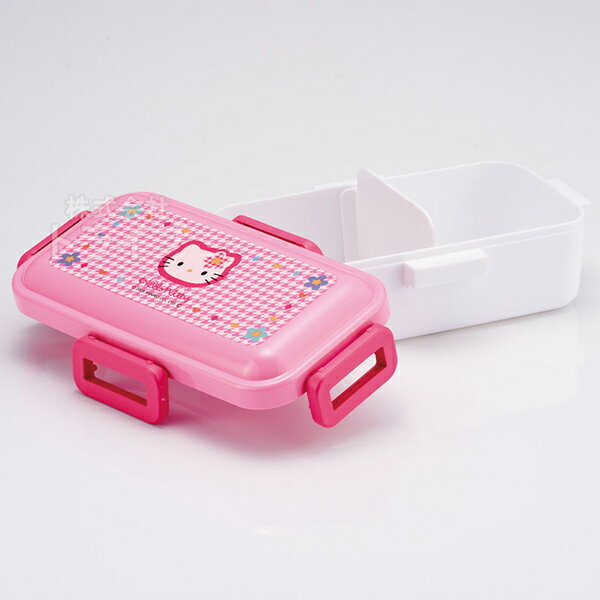 ハローキティ カオハナ 抗菌 お弁当箱 4点ロック 仕切り付 530ml 食洗機対応 PFLB6AG 711466 置配対応 2