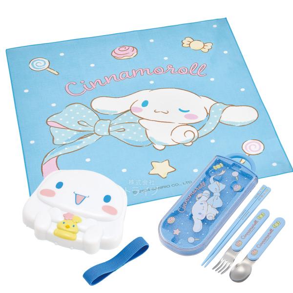 Lunch Boxes - シナモロール シナモン ビッグリボン ダイカットランチボックス トリオ ランチクロスセット LBD2