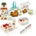 トミカとトム お買得7点セット 抗菌 お弁当箱 中子付 270ml 箸&箸箱 巾着 コップ コップ袋 2WAYストロー水筒 おしぼり