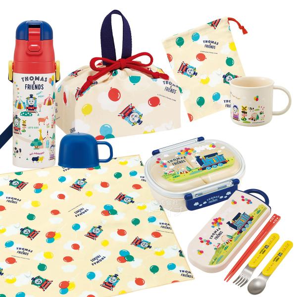 トーマス ＆フレンズ お買得7点セット 抗菌 お弁当箱 中子付 360ml トリオ 巾着 ランチクロス コップ コップ袋 2WAY水筒