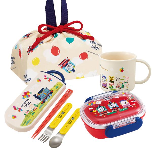 樂天商城 - トーマス ＆フレンズ お買得4点セット 抗菌 お弁当箱 中子付 270ml トリオ コップ 巾着セット