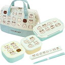 ちいかわ ストライプ お買得4点セット 4点ロックお弁当箱 500ml 箸&箸箱 19.5cm シール容器2P がま口ランチバッグ(3)