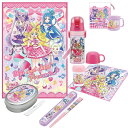 キミとアイドルプリキュア♪ お買得7点セット アルミお弁当箱 350ml 箸&箸箱 ストロー飲み2WAY水筒 コップ コップ袋 レジャーシート 抗菌 おしぼり