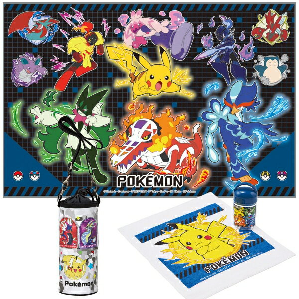 樂天商城 - ポケモン 25 ボトルカバー 抗菌おしぼり レジャーシート 3点セット