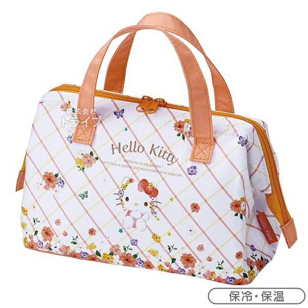ハローキティ パステル花柄 がま口型 ランチバッグ 保温 保冷 対応 KGA1 ネコポス対応品 721137