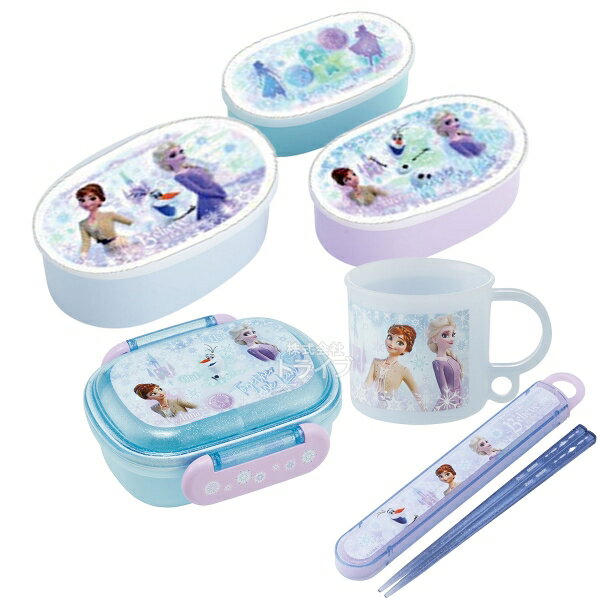 樂天商城 - アナと雪の女王 26 お買得4点セット お弁当箱 中子付 270ml 箸＆箸箱 コップ シール容器3個入セット