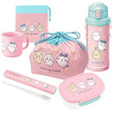 ちいかわ キッズ お買得6点セット 小判型お弁当箱 360ml 箸&箸箱 コップ 巾着 コップ袋 水筒800ml