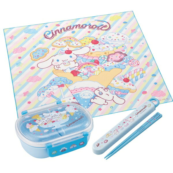 樂天商城 - シナモロール シナモン 26 お弁当箱 中子付 360ml 箸＆箸箱 ランチクロスセット