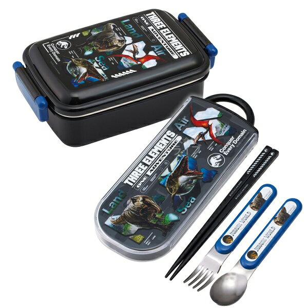 ジュラシックワールド リバース 復活の大地 角型お弁当箱 450ml トリオ セット...