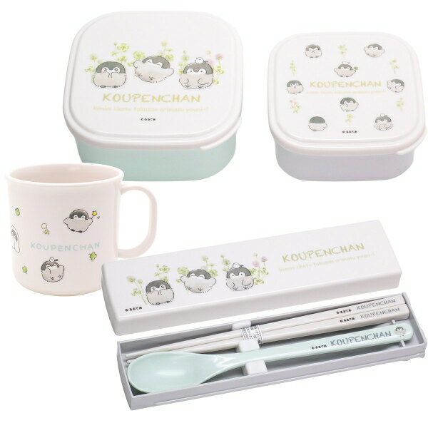 コウペンちゃん シール容器2P コンビ コップセット