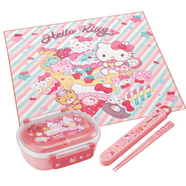 ハローキティ 26 お弁当箱 中子付 360ml 箸＆箸箱 ランチクロスセット