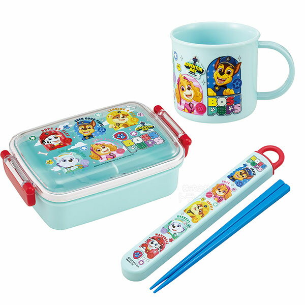 Lunch Boxes - パウパトロール 26 角型お弁当箱 450ml 箸＆箸箱 コップセット