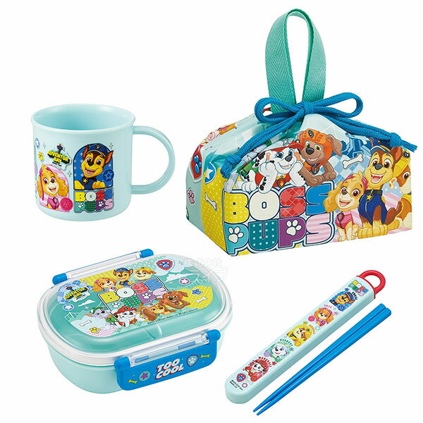 パウパトロール 26 お買得4点セット お弁当箱 中子付 360ml 箸＆箸箱 コップ 巾着セット