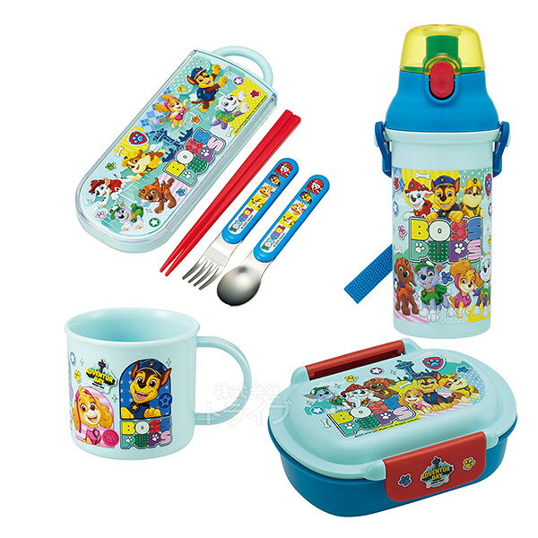 Rakuten - パウパトロール 26 お買得4点セット 洗いやすいお弁当箱 360ml トリオ コップ プラ水筒